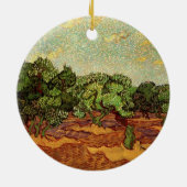Olive Grove, Bleke blauwe hemel van Vincent van Go Keramisch Ornament (Achterkant)