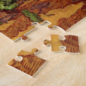 Olive Grove, Bleke blauwe hemel van Vincent van Go Legpuzzel (Zijkant)