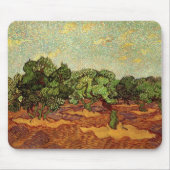 Olive Grove, Bleke blauwe hemel van Vincent van Go Muismat (Voorkant)