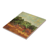 Olive Grove, Bleke blauwe hemel van Vincent van Go Tegeltje (Zijkant)