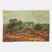 Olive Grove, Bleke blauwe hemel van Vincent van Go Theedoek (Horizontaal)