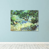 Olive Grove by Vincent van Gogh Canvas Afdruk (Insitu (Houten vloer))