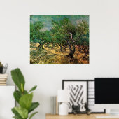 Olive Grove by Vincent van Gogh, Fine Art Poster (Thuiskantoor)