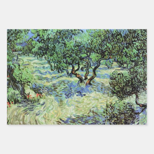 Olive Grove by Vincent van Gogh Inpakpapier Vel (Voorkant)