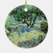 Olive Grove by Vincent van Gogh Keramisch Ornament (Achterkant)