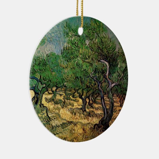 Olive Grove by Vincent van Gogh Keramisch Ornament (Rechts)