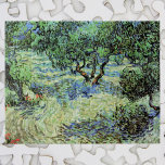 Olive Grove by Vincent van Gogh Legpuzzel<br><div class="desc">Olive Grove van Vincent van Gogh is een kunstschilderij van impressionisme natuur. Van Gogh schilderde meer dan een dozijn landschappen met olijfbomen terwijl hij in het zuiden van Frankrijk woonde. Een boomgaard vol fruitbomen op een boerderij in het zomerseizoen. Over de kunstenaar: Vincent Willem van Gogh (1853-1890) was een van...</div>
