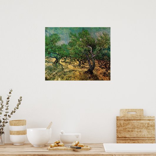 Olive Grove by Vincent van Gogh Poster (Keuken)