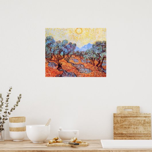 Olive Grove by Vincent van Gogh Poster (Keuken)