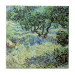 Olive Grove by Vincent van Gogh Tegeltje<br><div class="desc">Olive Grove van Vincent van Gogh is een kunstschilderij van impressionisme natuur. Van Gogh schilderde meer dan een dozijn landschappen met olijfbomen terwijl hij in het zuiden van Frankrijk woonde. Een boomgaard vol fruitbomen op een boerderij in het zomerseizoen. Over de kunstenaar: Vincent Willem van Gogh (1853-1890) was een van...</div>