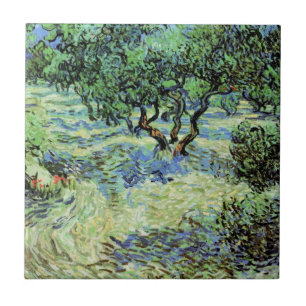 Olive Grove by Vincent van Gogh Tegeltje