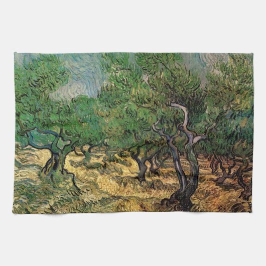 Olive Grove by Vincent van Gogh Theedoek (Horizontaal)