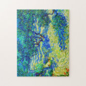 Olive Grove by Vincent Van Gogh vibrant art Legpuzzel (Verticaal)