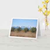 Olive Grove en Snowy Mountains Kaart (Gele Bloem)