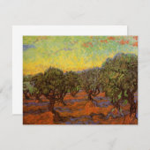 Olive Grove, Oranje Sky van Vincent van Gogh (Voorkant / Achterkant)