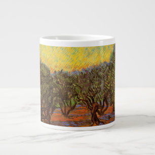 Olive Grove, Oranje Sky van Vincent van Gogh Grote Koffiekop