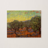 Olive Grove, Oranje Sky van Vincent van Gogh Legpuzzel (Horizontaal)