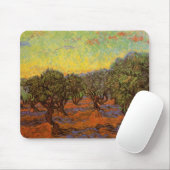Olive Grove, Oranje Sky van Vincent van Gogh Muismat (Met muis)