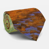 Olive Grove, Oranje Sky van Vincent van Gogh Stropdas (Opgerold)