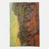 Olive Grove, Oranje Sky van Vincent van Gogh Theedoek (Verticaal)