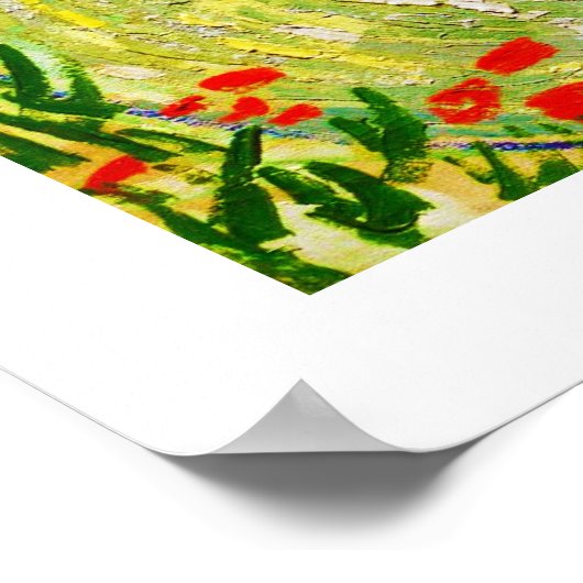 Olive Grove van Vincent Van Gogh Poster (Hoek)