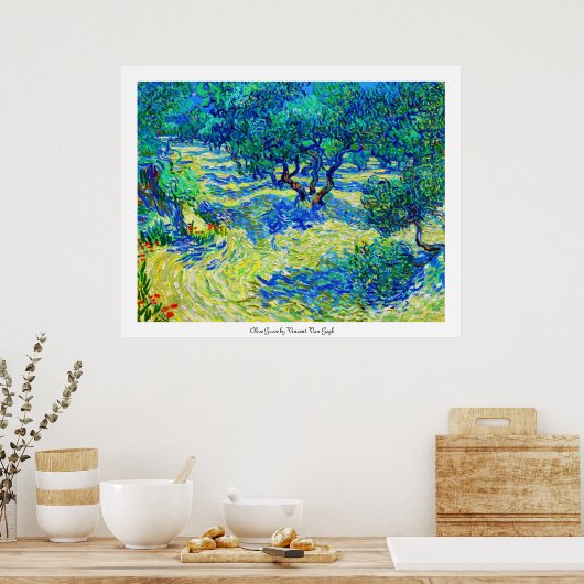 Olive Grove van Vincent Van Gogh Poster (Keuken)