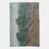 Olive Grove van Vincent Van Gogh Theedoek (Verticaal)