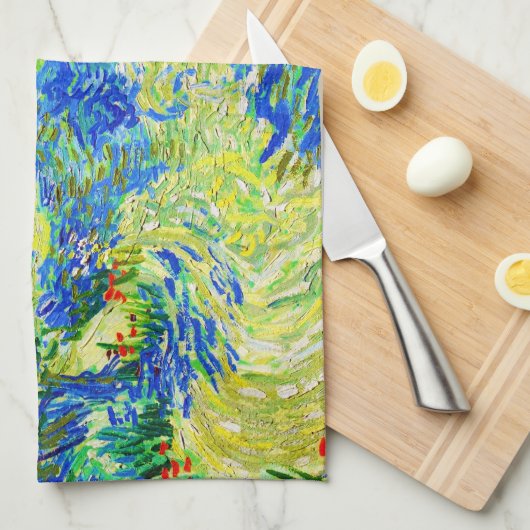Olive Grove van Vincent Van Gogh Theedoek (Quarter Fold)