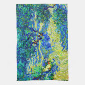 Olive Grove van Vincent Van Gogh Theedoek (Verticaal)