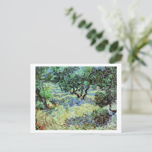 Olive Grove, Vincent van Gogh Fine Art Briefkaart (Staand voorkant)
