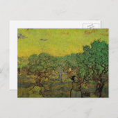 Olive Grove with Picking Figures, Vincent van Gogh Briefkaart (Voorkant / Achterkant)