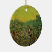 Olive Grove with Picking Figures, Vincent van Gogh Keramisch Ornament (Rechts)