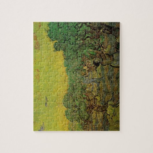Olive Grove with Picking Figures, Vincent van Gogh Legpuzzel (Verticaal)
