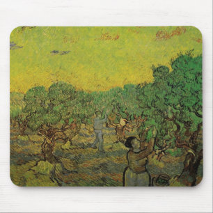 Olive Grove with Picking Figures, Vincent van Gogh Muismat