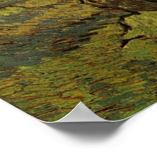 Olive Grove with Picking Figures, Vincent van Gogh Poster (Hoek)