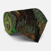 Olive Grove with Picking Figures, Vincent van Gogh Stropdas (Opgerold)