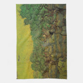Olive Grove with Picking Figures, Vincent van Gogh Theedoek (Verticaal)