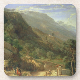 Olive Groves at Varenna, Lake Como, Italië, 1861 ( Bier Onderzetter