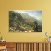 Olive Groves at Varenna, Lake Como, Italië, 1861 ( Canvas Afdruk (Insitu (Woonkamer))