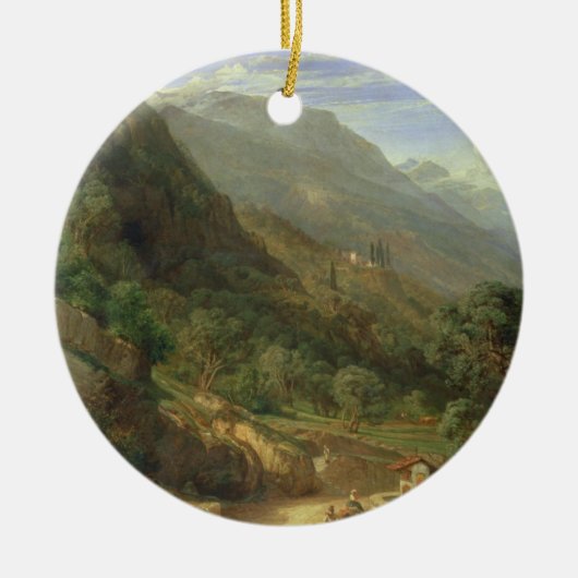 Olive Groves at Varenna, Lake Como, Italië, 1861 ( Keramisch Ornament (Voorkant)