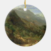 Olive Groves at Varenna, Lake Como, Italië, 1861 ( Keramisch Ornament (Achterkant)