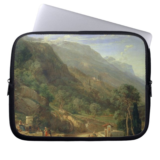 Olive Groves at Varenna, Lake Como, Italië, 1861 ( Laptop Sleeve (Voorkant)