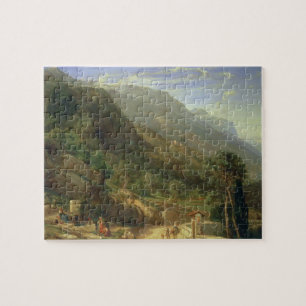 Olive Groves at Varenna, Lake Como, Italië, 1861  Legpuzzel
