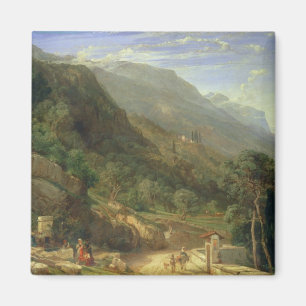 Olive Groves at Varenna, Lake Como, Italië, 1861 ( Magneet