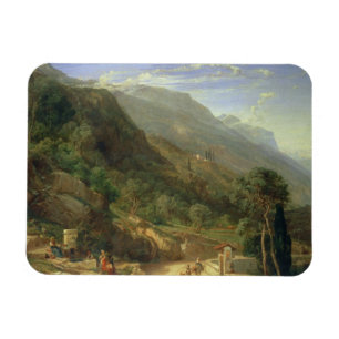 Olive Groves at Varenna, Lake Como, Italië, 1861 ( Magneet