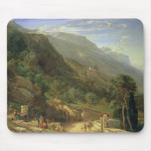 Olive Groves at Varenna, Lake Como, Italië, 1861 ( Muismat (Voorkant)