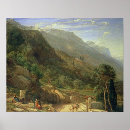 Olive Groves at Varenna, Lake Como, Italië, 1861 ( Poster (Voorkant)
