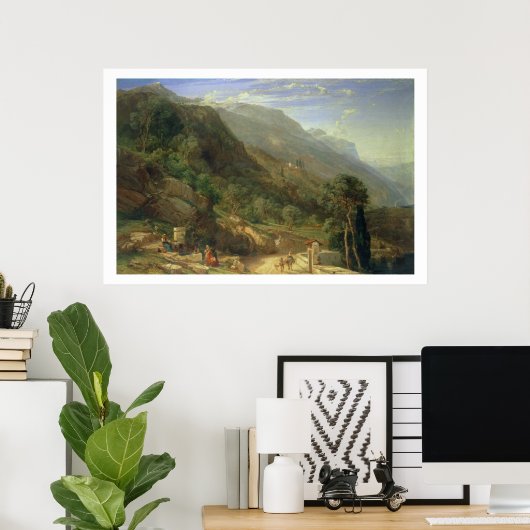 Olive Groves at Varenna, Lake Como, Italië, 1861 ( Poster (Thuiskantoor)