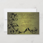 Olive Grunge Vines Bridal Shower Invitation Kaart (Voorkant)