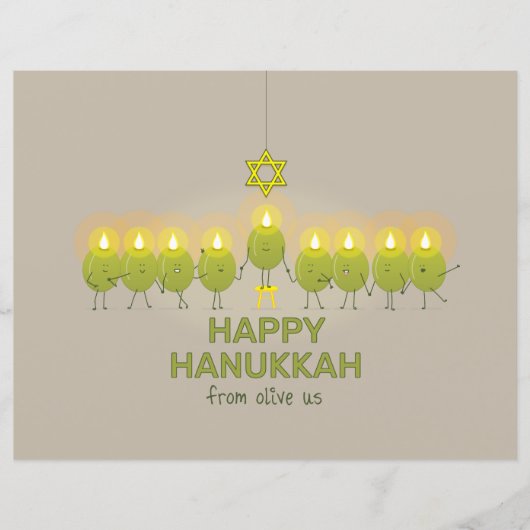 Olive Hanukkah Menorah (Voorkant)